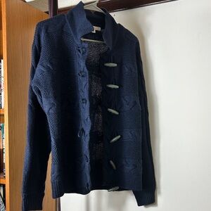 Brooks Brothers Dark Blue Toggle Sweater